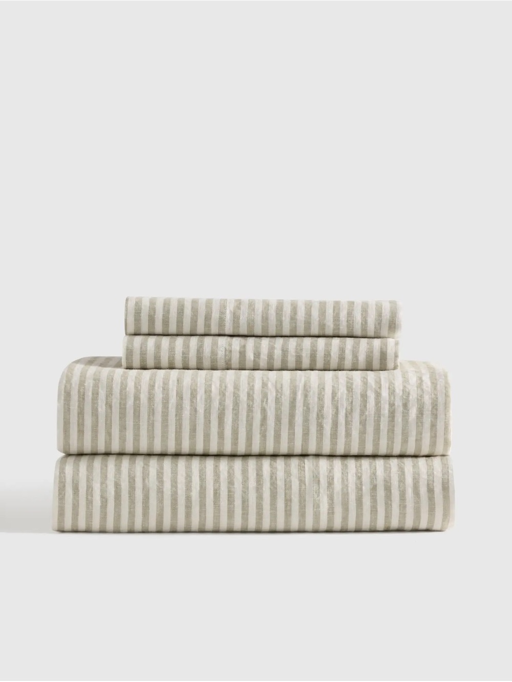 Quince Willowleaf Stripe Queen Sheet Set